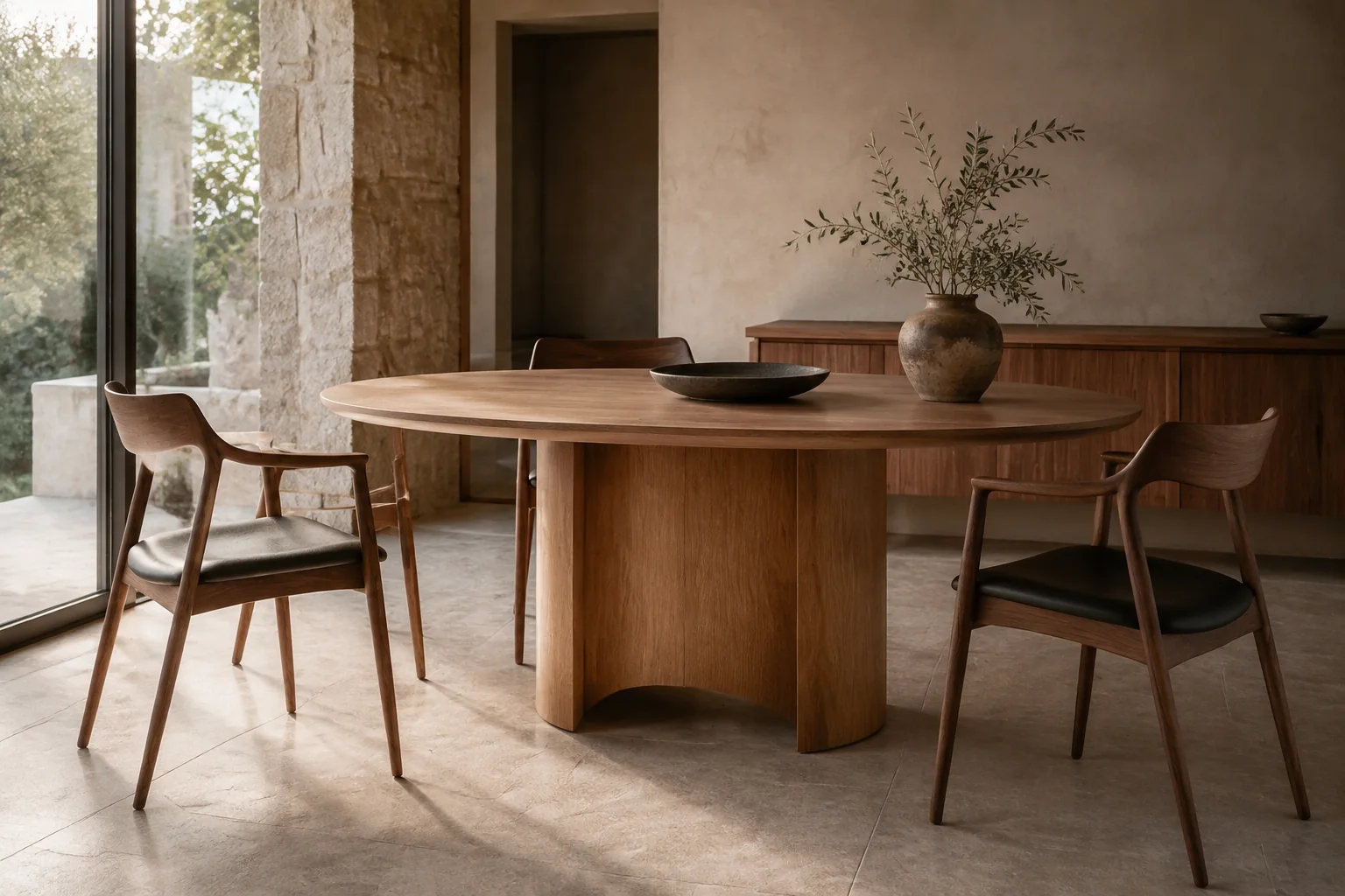 Dining furniture material concept