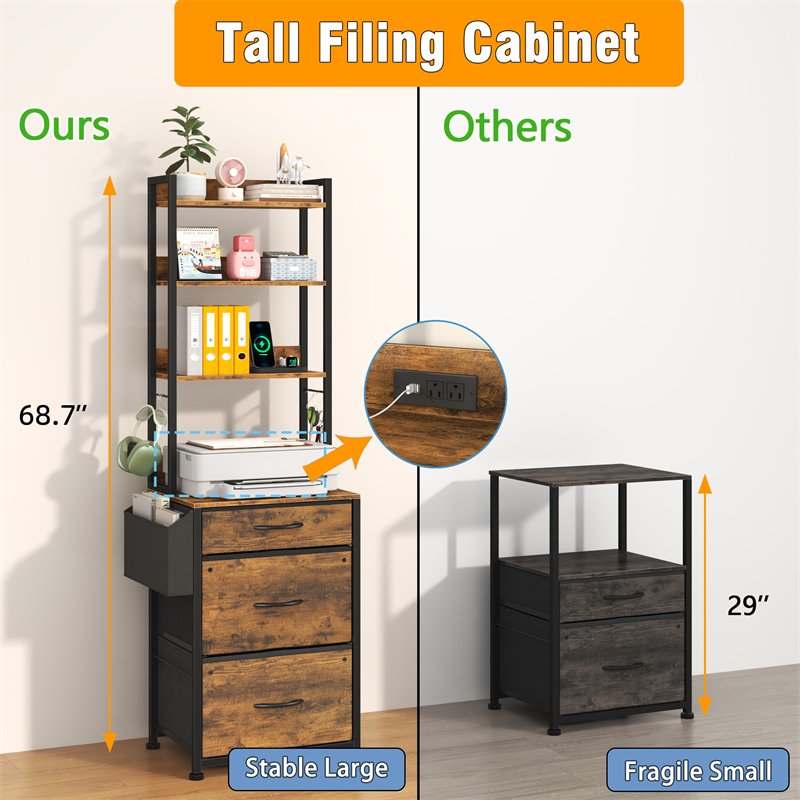 FC004 Three-Draw high-end Filing cabinet — image 6